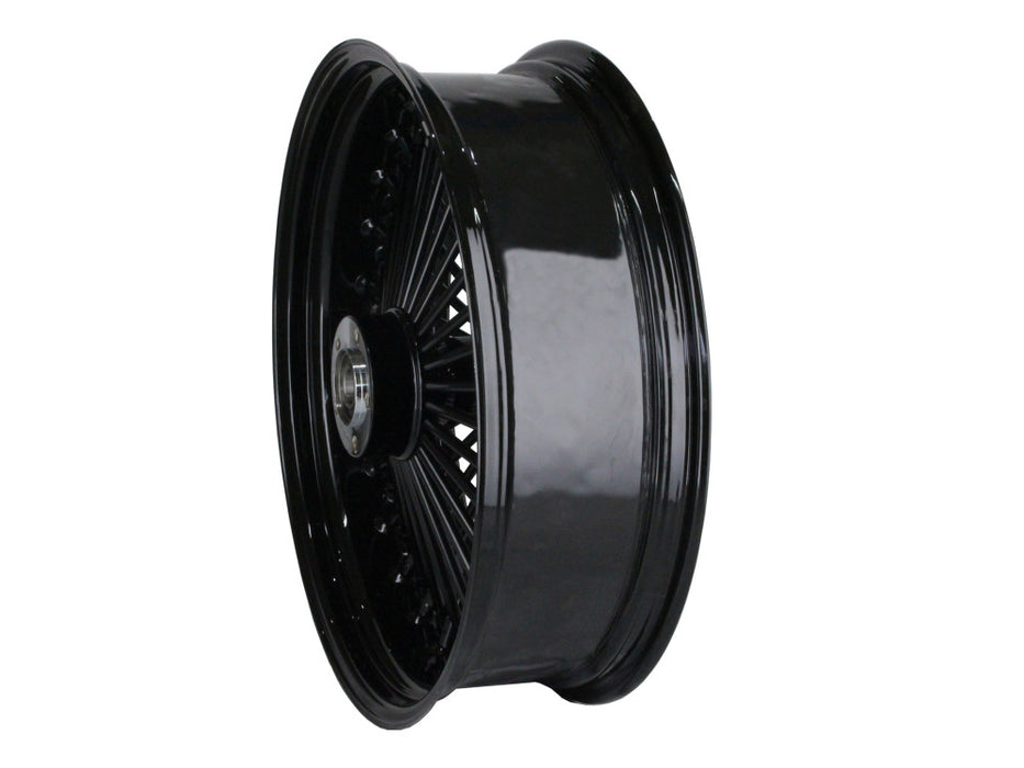 18in. x 5.5in. Mammoth Fat Spoke Rear Wheel - Gloss Black. Fits Dyna 2012-2017 & Sportster 2014-2021.