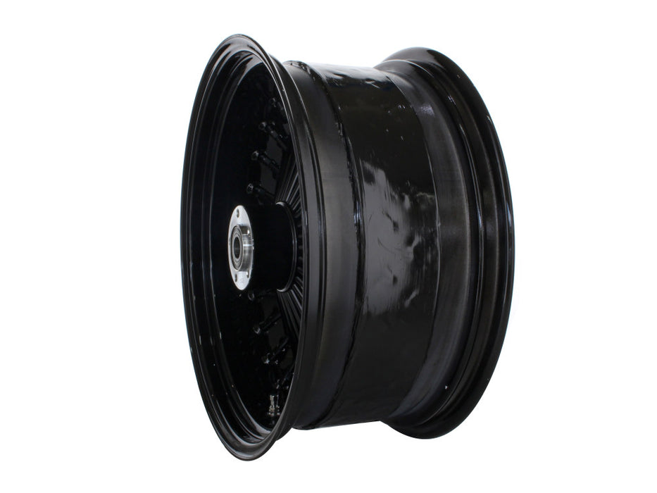18in. x 8.5in. Mammoth Fat Spoke Rear Wheel - Gloss Black. Fits Softail Breakout 2013-2017 & Rocker 2011.