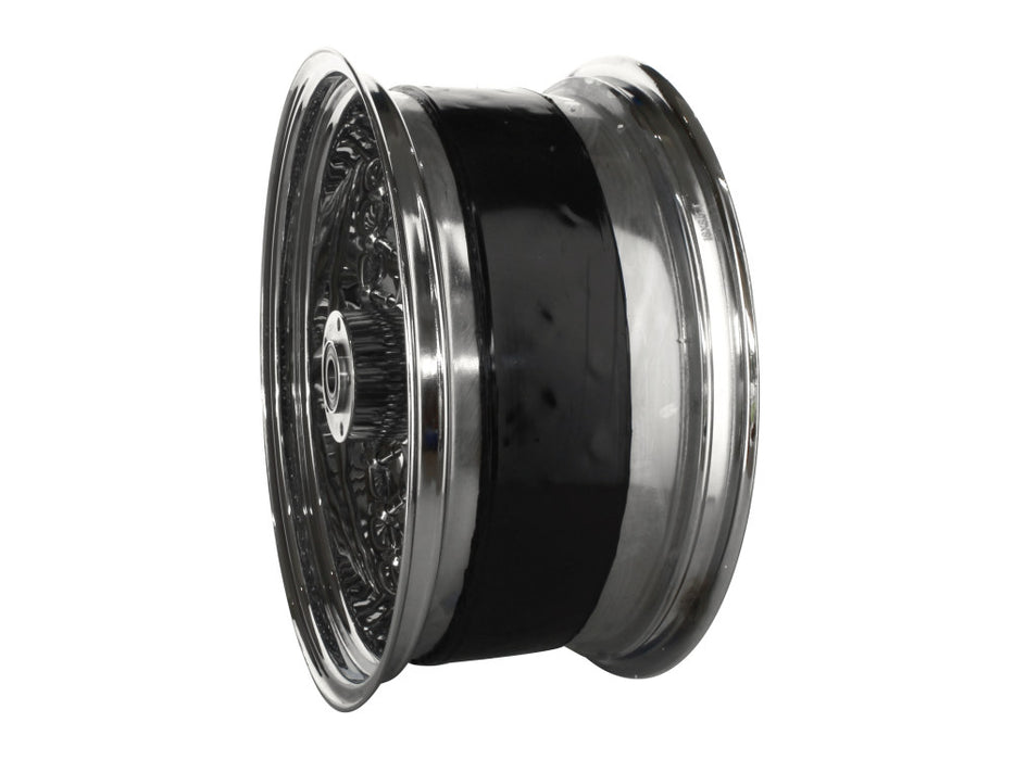 18in. x 8.5in. Mammoth Fat Spoke Rear Wheel - Chrome. Fits Softail Breakout 2013-2017 & Rocker 2011.