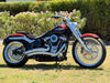 18in. x 8.5in. Mammoth Fat Spoke Rear Wheel - Chrome. Fits Breakout, Fat Boy & FXDR 2018up Models with ABS.