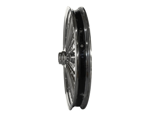 21in. x 2.15in. Mammoth Fat Spoke Front Wheel - Chrome. Fits FX Softail 2000-2006 & Dyna Wide Glide 2000-2005.
