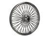 21in. x 2.15in. Mammoth Fat Spoke Front Wheel - Chrome. Fits Sportster 2000-2007 & Dyna 2000-2005.