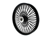 21in. x 2.15in. Mammoth Fat Spoke Front Wheel - Gloss Black. Fits Dual Disc Mid Glide Dyna Low Rider 2014-2017