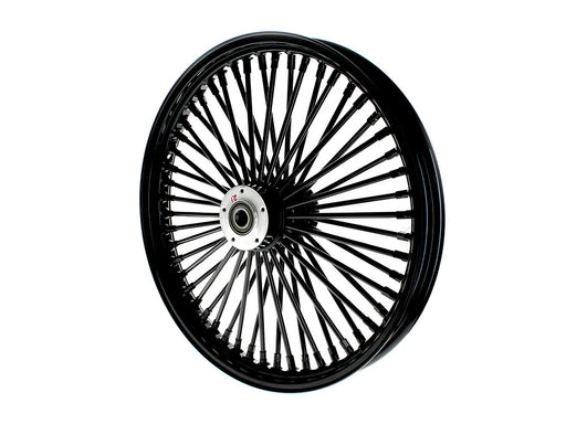 21in. x 2.15in. Mammoth Fat Spoke Front Wheel - Gloss Black. Fits Dual Disc Mid Glide Dyna Low Rider 2014-2017