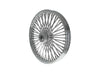 21in. x 2.15in. Mammoth Fat Spoke Front Wheel - Chrome. Fits Dual Disc Mid Glide Dyna Low Rider 2014-2017