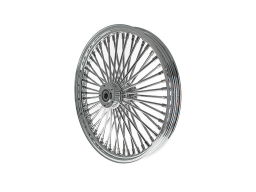 21in. x 2.15in. Mammoth Fat Spoke Front Wheel - Chrome. Fits Dual Disc Mid Glide Dyna Low Rider 2014-2017