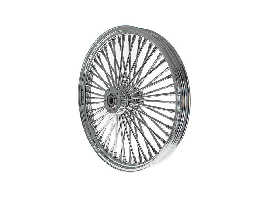 21in. x 2.15in. Mammoth Fat Spoke Front Wheel - Chrome. Fits Dual Disc Mid Glide Dyna Low Rider 2014-2017