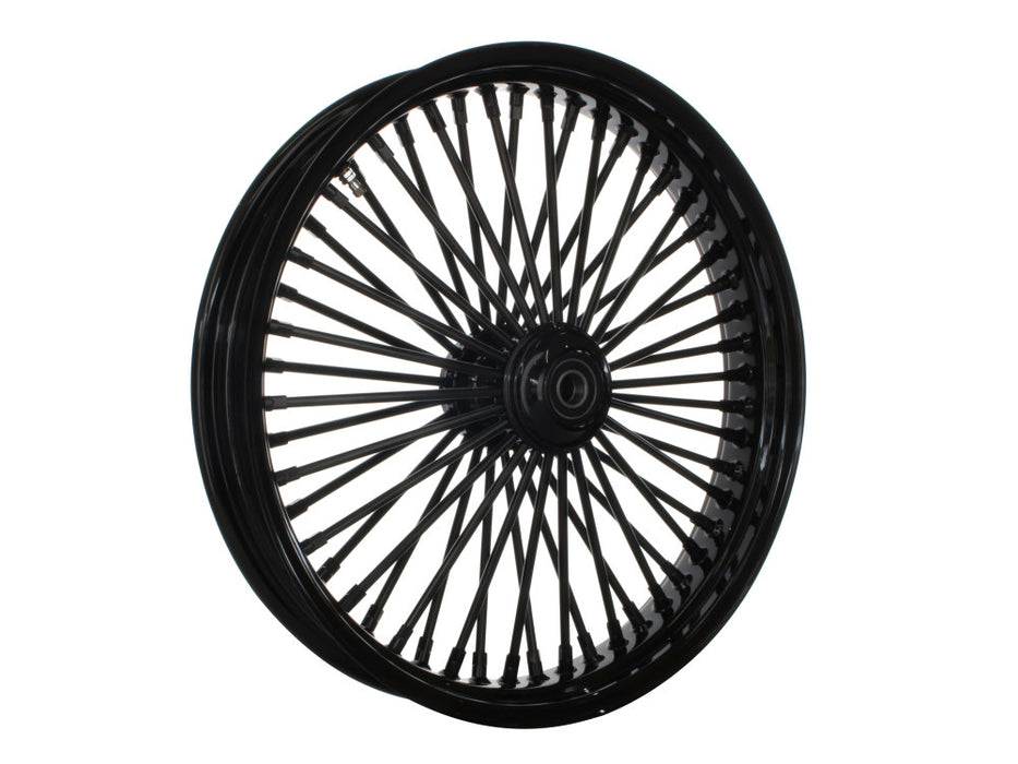 21in. x 3.5in. Mammoth Fat Spoke Front Wheel - Gloss Black. Fits FX Softail 2011-2015.