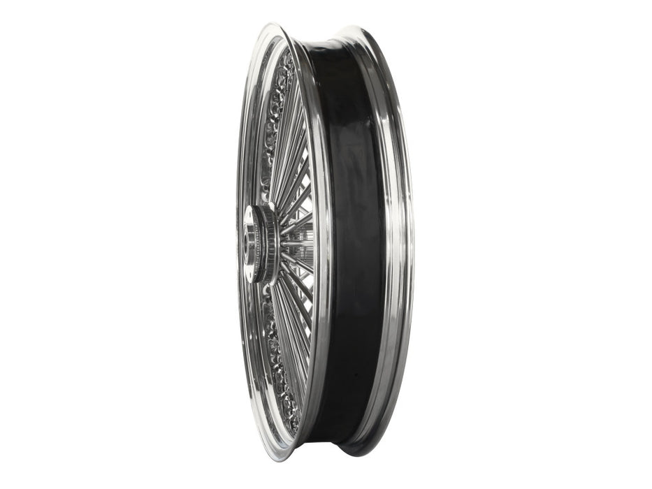 21in. x 3.5in. Mammoth Fat Spoke Front Wheel - Chrome. Fits FX Softail 2011-2015.