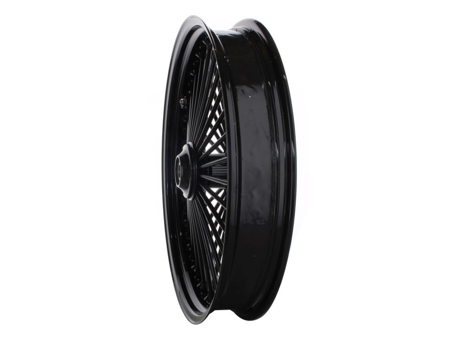 21in. x 3.5in. Mammoth Fat Spoke Front Wheel - Gloss Black. Fits Softail Breakout 2013up.