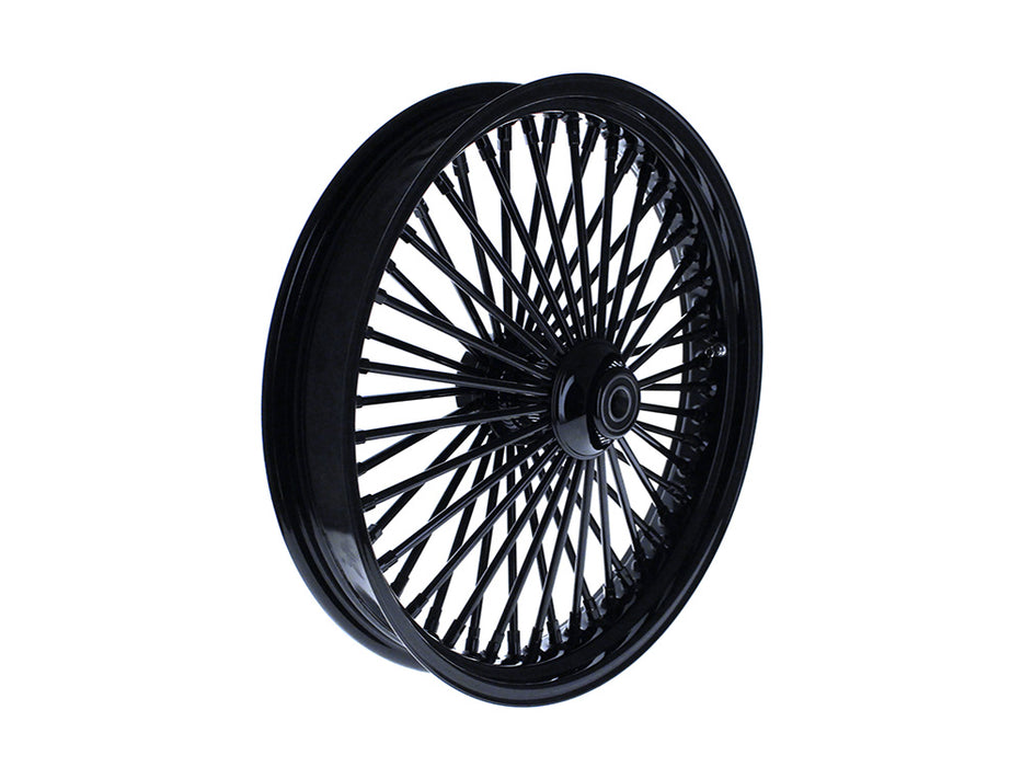 21in. x 3.5in. Mammoth Fat Spoke Front Wheel - Gloss Black. Fits Softail Breakout 2013up.
