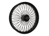 21in. x 3.5in. Mammoth Fat Spoke Front Wheel - Gloss Black & Chrome. Fits Softail Breakout 2013up.