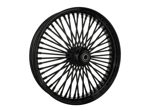 21in. x 3.5in. Mammoth Fat Spoke Front Wheel - Gloss Black. Fits Softail Heritage 2011up, Deluxe 2011-2020, Slim 2012-2021 & Fatboy 2011-2017