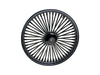 21in. x 3.5in. Mammoth Fat Spoke Front Wheel - Gloss Black. Fits Fatboy 2018up