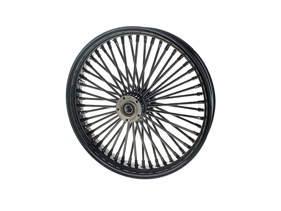 21in. x 3.5in. Mammoth Fat Spoke Front Wheel - Gloss Black. Fits Touring 2008up