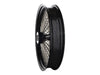 21in. x 3.5in. Mammoth Fat Spoke Front Wheel - Gloss Black & Chrome. Fits Touring 2008up