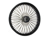 21in. x 3.5in. Mammoth Fat Spoke Front Wheel - Gloss Black & Chrome. Fits Touring 2008up