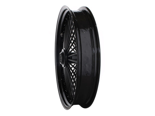 21in. x 3.5in. Mammoth Fat Spoke Front Wheel - Gloss Black. Fits Mid Glide Dyna 2012-2017 & FX Softail 2018up.