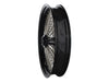 21in. x 3.5in. Mammoth Fat Spoke Front Wheel - Gloss Black & Chrome. Fits Mid Glide Dyna 2012-2017 & FX Softail 2018up.