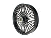 21in. x 3.5in. Mammoth Fat Spoke Front Wheel - Gloss Black. Fits Dual Disc Mid Glide Dyna Low Rider 2014-2017