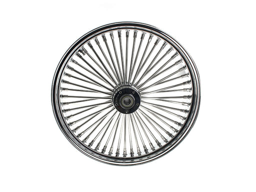 21in. x 3.5in. Mammoth Fat Spoke Front Wheel - Chrome. Fits Dual Disc Mid Glide Dyna Low Rider 2014-2017