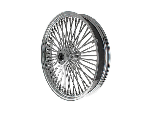 21in. x 3.5in. Mammoth Fat Spoke Front Wheel - Chrome. Fits Dual Disc Mid Glide Dyna Low Rider 2014-2017