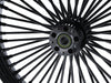 23in. x 3.5in. Mammoth Fat Spoke Front Wheel - Gloss Black. Fits Fatboy 2018up