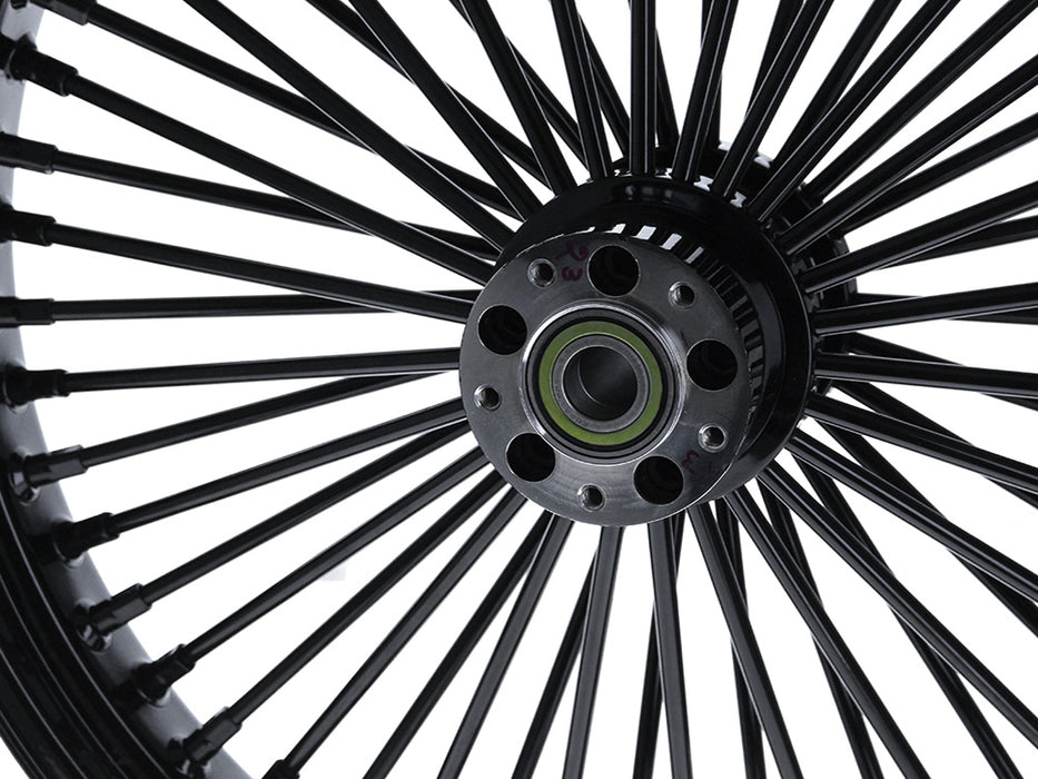 23in. x 3.5in. Mammoth Fat Spoke Front Wheel - Gloss Black. Fits Fatboy 2018up
