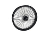 23in. x 3.5in. Mammoth Fat Spoke Front Wheel - Gloss Black & Chrome. Fits Fatboy 2018up