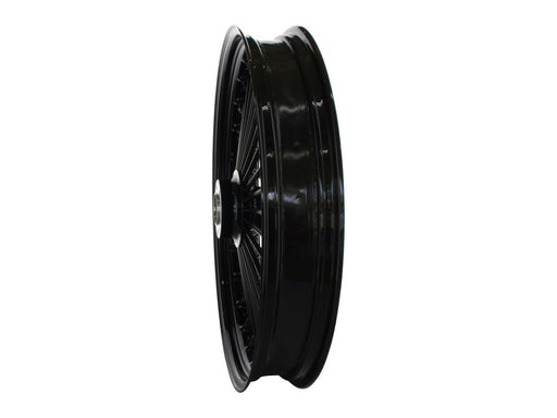 23in. x 3.5in. Mammoth Fat Spoke Front Wheel - Gloss Black. Fits FX Softail 2011-2015.