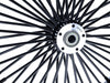 23in. x 3.5in. Mammoth Fat Spoke Front Wheel - Gloss Black. Fits FX Softail 2011-2015.