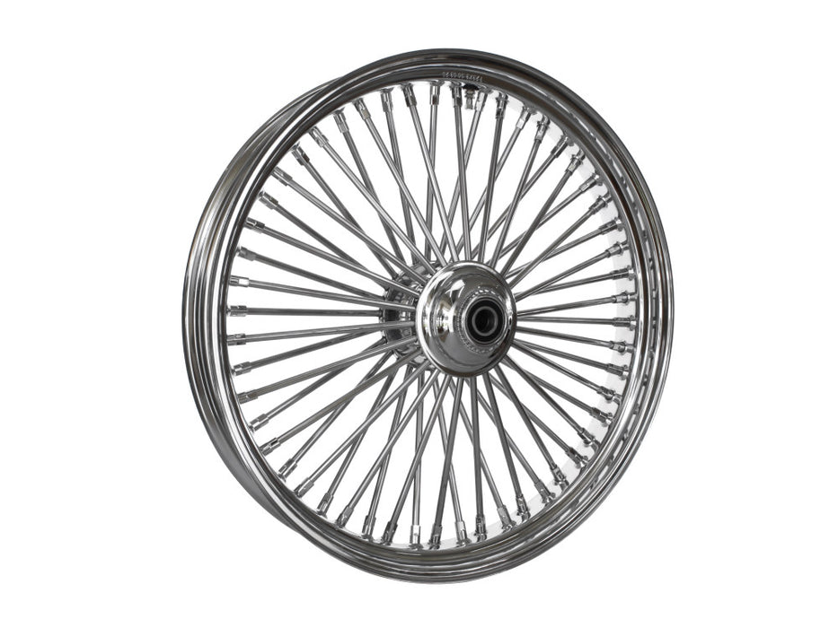 23in. x 3.5in. Mammoth Fat Spoke Front Wheel - Chrome. Fits FX Softail 2007-2010.