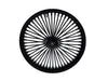 23in. x 3.5in. Mammoth Fat Spoke Front Wheel - Gloss Black. Fits Softail Breakout 2013up.