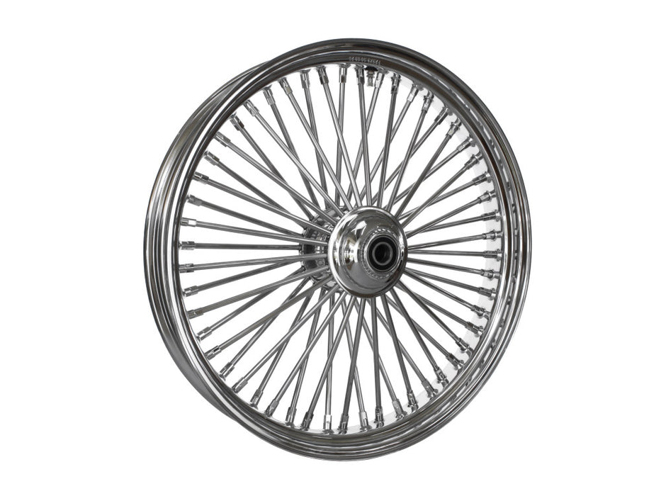 23in. x 3.5in. Mammoth Fat Spoke Front Wheel - Chrome. Fits Softail Breakout 2013up.