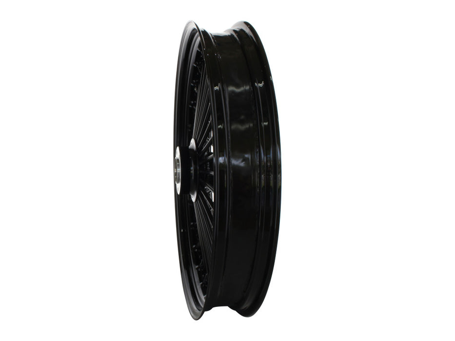 23in. x 3.5in. Mammoth Fat Spoke Front Wheel - Gloss Black. Fits Touring 2008up.