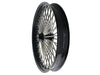 26in. x 3.5in. Mammoth Fat Spoke Front Wheel - Gloss Black & Chrome. Fits Softail Breakout 2013up.