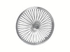 26in. x 3.5in. Mammoth Fat Spoke Front Wheel - Chrome. Fits Softail Breakout 2013up.