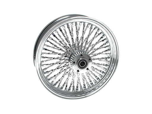 16in. x 3.5in. Cali Fat Spoke Rear Wheel - Chrome. Fits Softail 2011up.