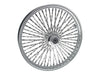 23in. x 3.5in. Cali Fat Spoke Front Wheel - Chrome. Fits Softail Heritage 2011up, Deluxe 2011-2020, Slim 2012-2021 & Fatboy 2011-2017
