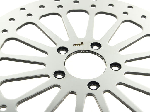 12.6in. Front Super Spoke SS2 Disc Rotor - Polished. Fits Touring 2024up with Custom Wheel and Hub Mounted 320mm Rotors
