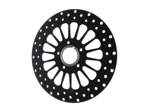 11.5in. Front Super Spoke SS2 Disc Rotor - Black. Fits Big Twin & Sportster 2000-2014