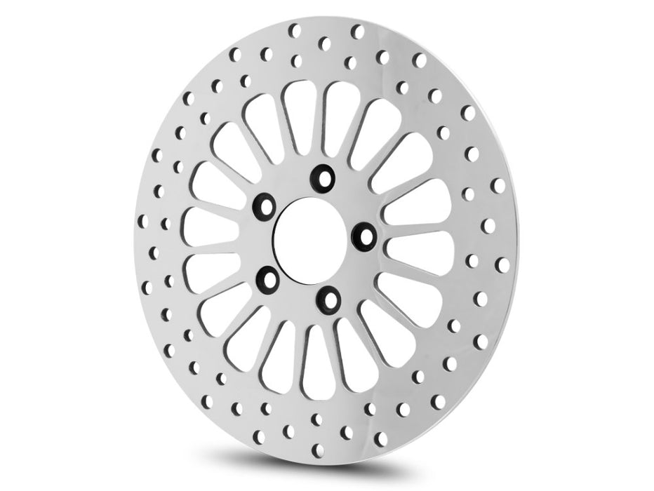 11.5in. Rear Super Spoke SS2 Disc Rotor - Polished. Fits Big Twin 2000up & Sportster 2000-2010