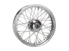 16in. x 3.5in. Rear 40 Spoke Cross Laced Wheel - Chrome. Fits Softail 2000-2007, Dyna 2000-2005, Sportster 2000-2004 & Touring 2000-2001.