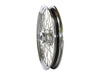 21in. x 2.15in. 40 Spoke Cross Laced Front Wheel - Chrome. Fits FX Softail 2000-2006 & Dyna Wide Glide 2000-2005.