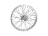 21in. x 2.15in. 40 Spoke Cross Laced Front Wheel - Chrome. Fits FX Softail 2007-2010.