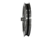 21in. x 2.15in. 40 Spoke Cross Laced Front Wheel - Chrome. Fits Sportster 2000-2007 & Dyna 2000-2005.