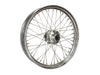 21in. x 3.5in. 40 Spoke Cross Laced Front Wheel - Chrome. Fits Touring 2008up