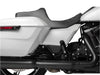 Predator 3 Dual Seat with Silver Double Diamond Lattice Stitch. Fits CVO Touring 2023up, Street Glide & Road Glide 2024up, Touring 2025up