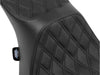 Predator 3, 2up Dual Seat with Black Double Diamond Lattice Stitch. Fits CVO Touring 2023up, Street Glide & Road Glide 2024up, Touring 2025up