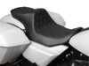 Predator 3, 2up Dual Seat with Black Double Diamond Lattice Stitch. Fits CVO Touring 2023up, Street Glide & Road Glide 2024up, Touring 2025up